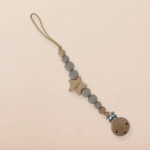 Porta Chupón Silicón y Madera - Imagen 5