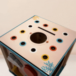 Cubo de Actividades Montessori de Madera Chica Pesca y Reloj - Imagen 2